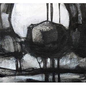 Salman Farooqi, 8 x 8 Inch, Acrylic on Canvas, Landscape Painting, AC-SF-682